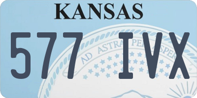 KS license plate 577IVX