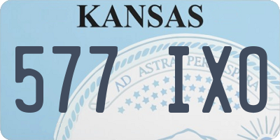 KS license plate 577IXO