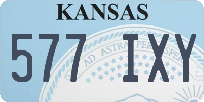 KS license plate 577IXY