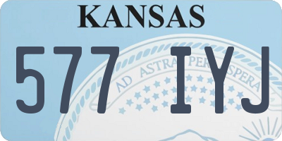 KS license plate 577IYJ