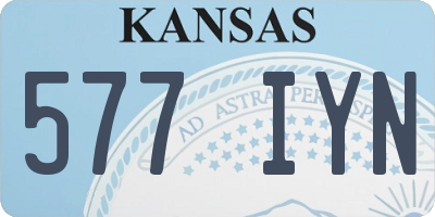 KS license plate 577IYN