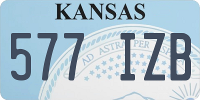 KS license plate 577IZB