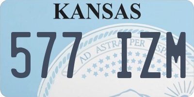 KS license plate 577IZM