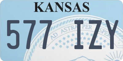 KS license plate 577IZY