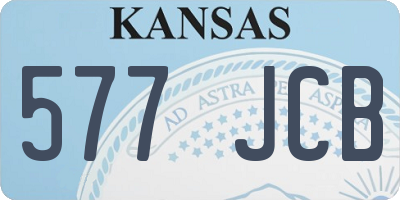 KS license plate 577JCB