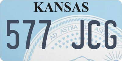 KS license plate 577JCG