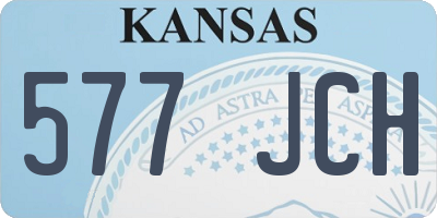KS license plate 577JCH