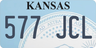 KS license plate 577JCL