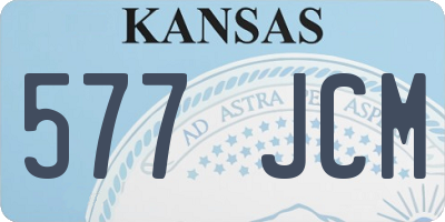 KS license plate 577JCM