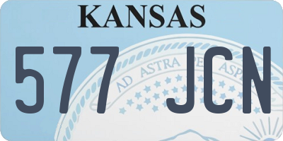 KS license plate 577JCN