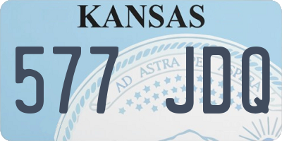 KS license plate 577JDQ