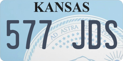 KS license plate 577JDS
