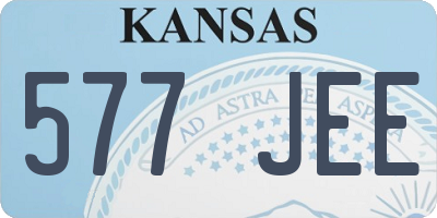 KS license plate 577JEE