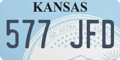 KS license plate 577JFD