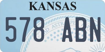 KS license plate 578ABN