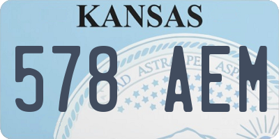 KS license plate 578AEM