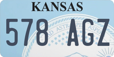 KS license plate 578AGZ