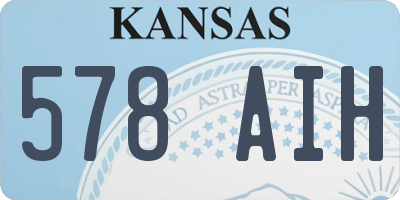 KS license plate 578AIH