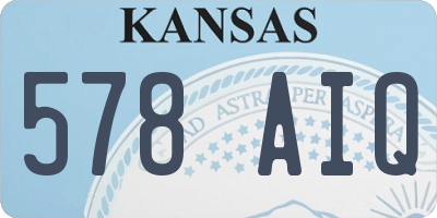 KS license plate 578AIQ