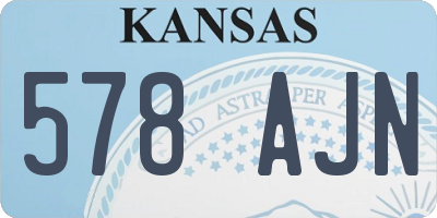 KS license plate 578AJN