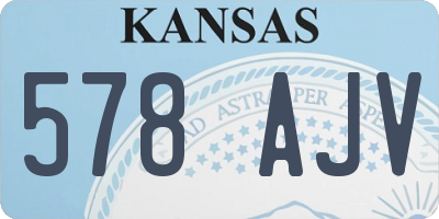 KS license plate 578AJV