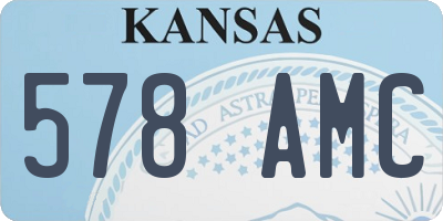 KS license plate 578AMC
