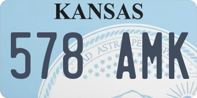 KS license plate 578AMK