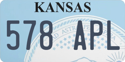 KS license plate 578APL