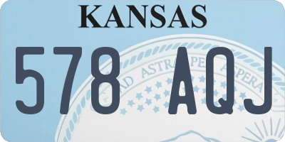 KS license plate 578AQJ