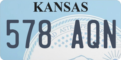 KS license plate 578AQN