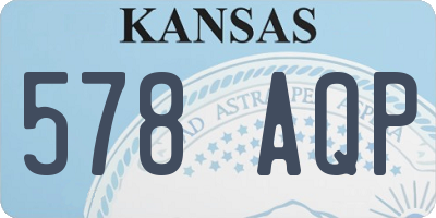 KS license plate 578AQP