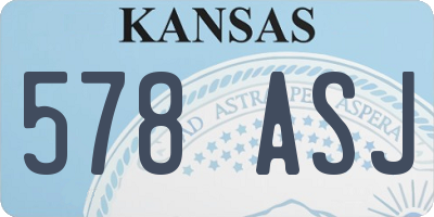 KS license plate 578ASJ