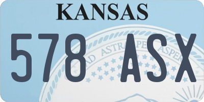 KS license plate 578ASX