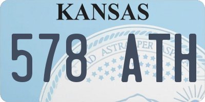 KS license plate 578ATH