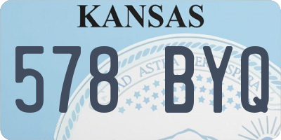 KS license plate 578BYQ