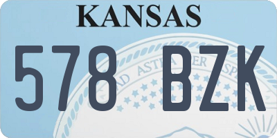 KS license plate 578BZK