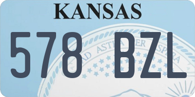 KS license plate 578BZL