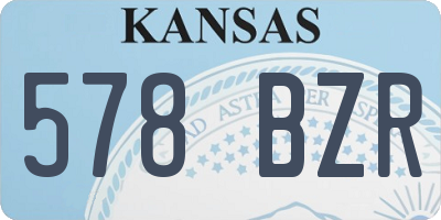 KS license plate 578BZR