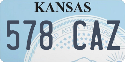 KS license plate 578CAZ