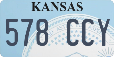 KS license plate 578CCY