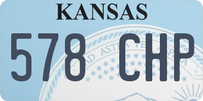KS license plate 578CHP