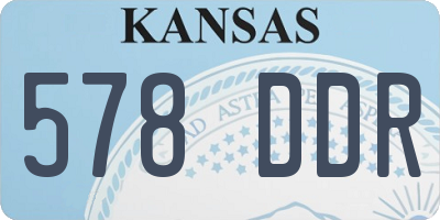 KS license plate 578DDR