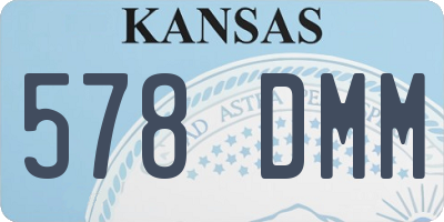 KS license plate 578DMM