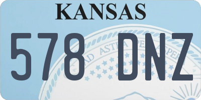 KS license plate 578DNZ