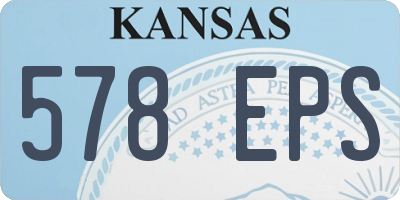 KS license plate 578EPS