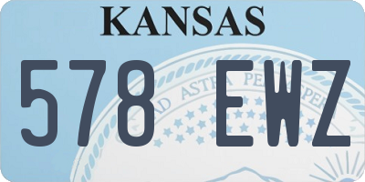 KS license plate 578EWZ