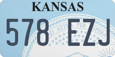 KS license plate 578EZJ