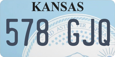 KS license plate 578GJQ