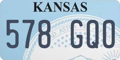 KS license plate 578GQO
