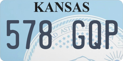 KS license plate 578GQP